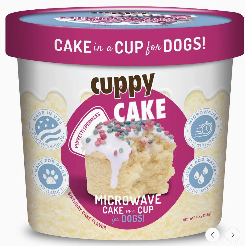 Cuppy Cake - Microwave cake in a cup for Dogs