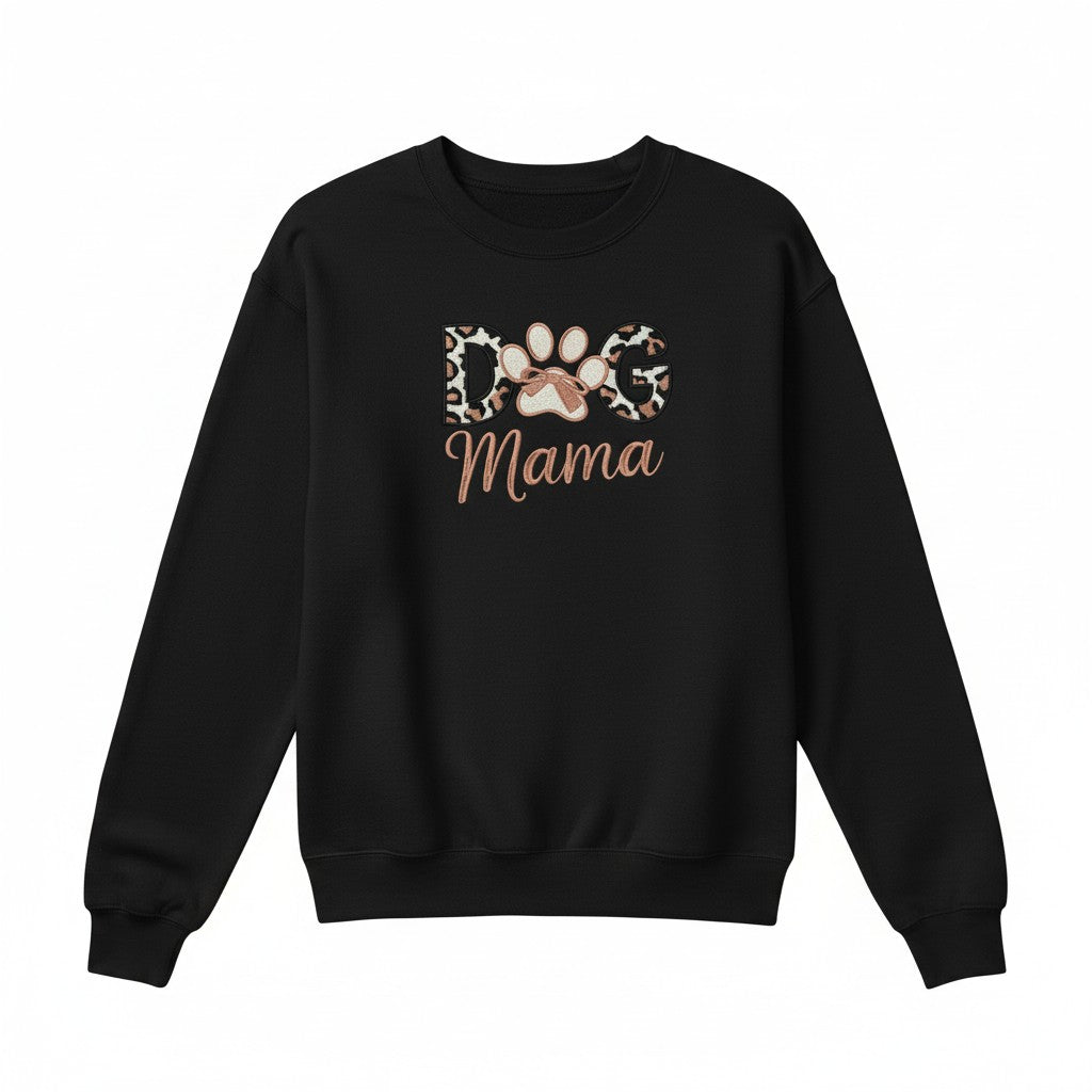 Dog Mama Leopard Sweatshirt