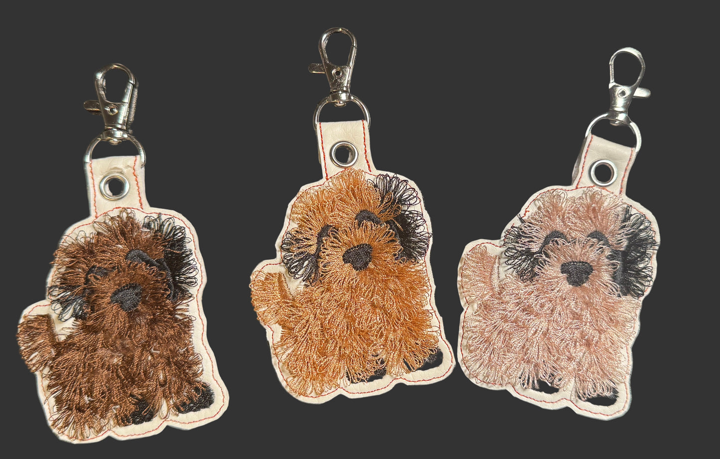 Fluffy Dog Keychain
