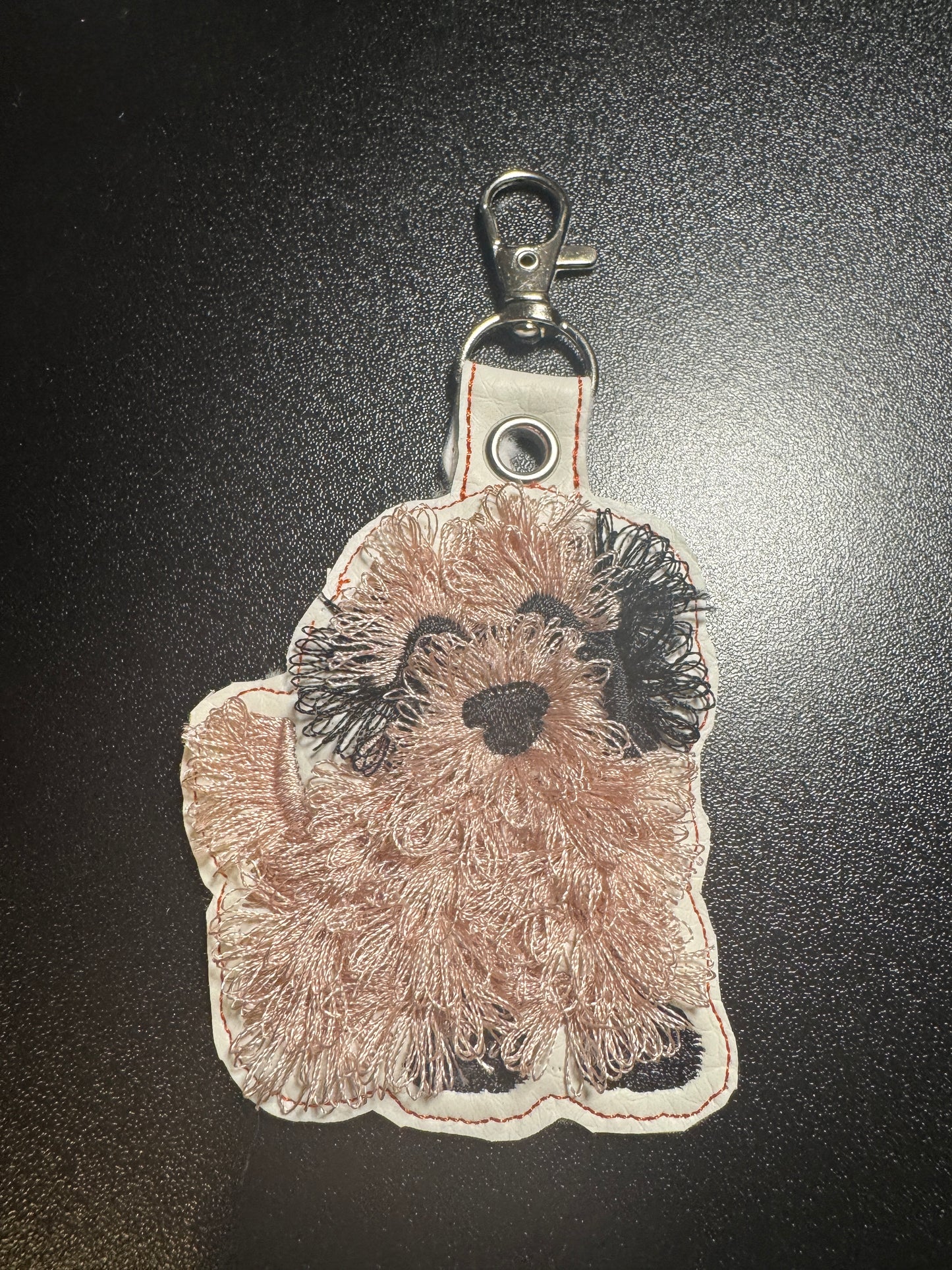 Fluffy Dog Keychain