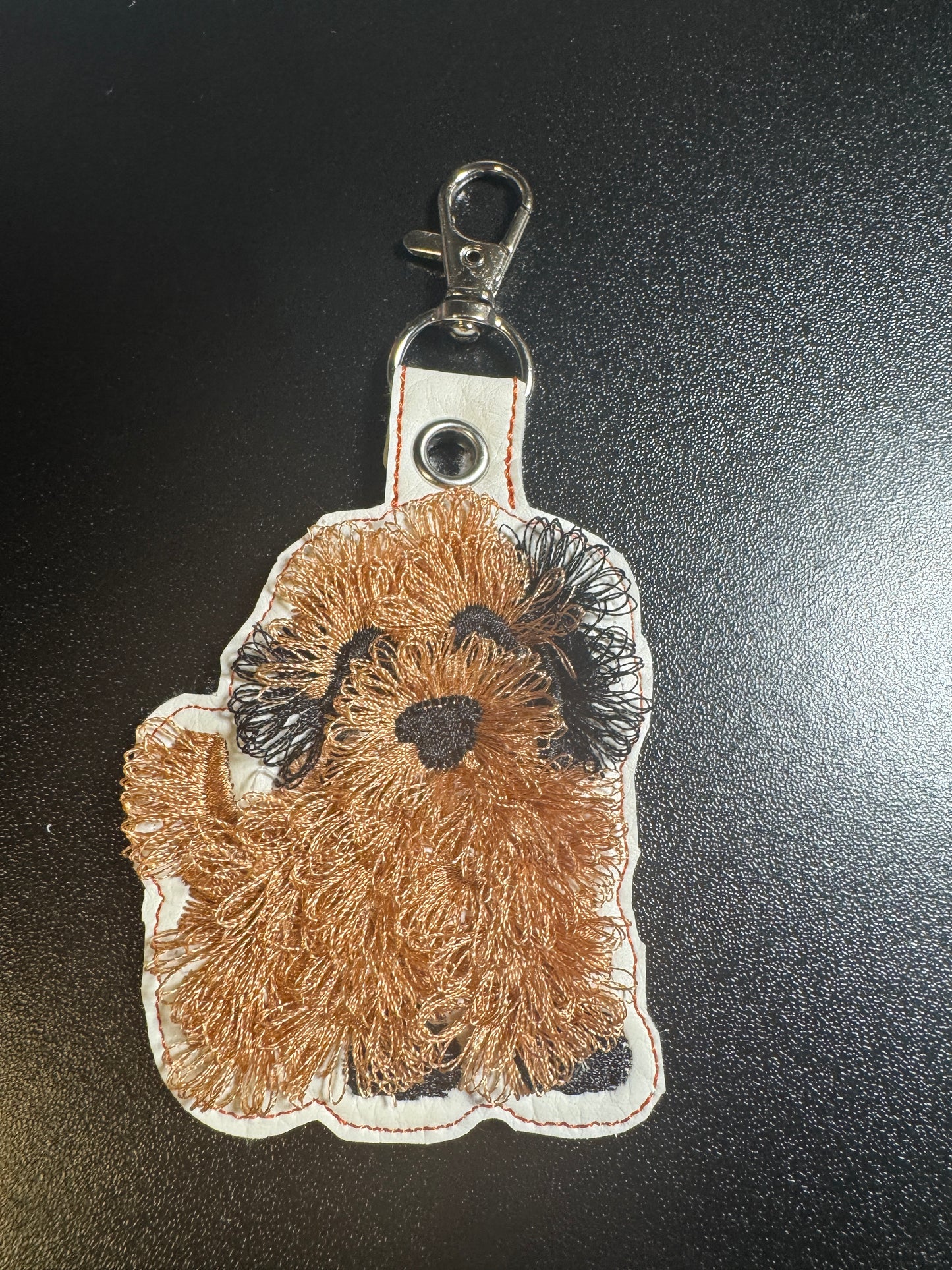 Fluffy Dog Keychain