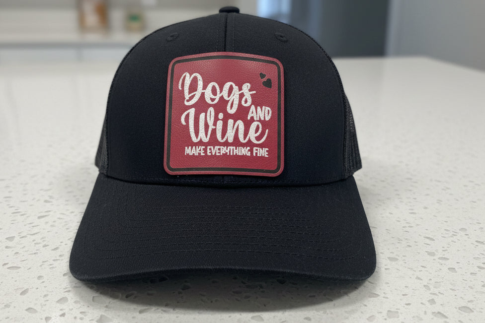 Dogs & Wine Patch Hat