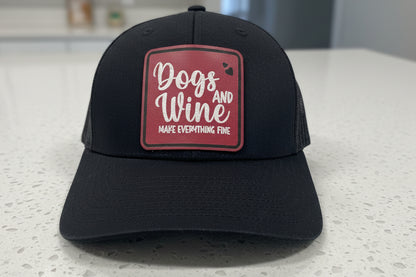 Dogs & Wine Patch Hat