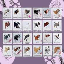 BFF Bark Boutique Dog Thieves Collection: embroidered cotton towels featuring various dog breeds like Afghan Hound, Beagle, Boxer, and more.