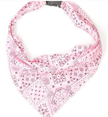 Pink Collar and Bandana Set